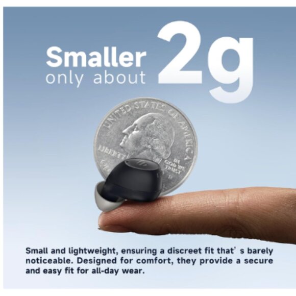 EDIFIER MINI || OTC Bluetooth Hearing Aids Rechargeable Noise Canceling w/ Case - Picture 4 of 9